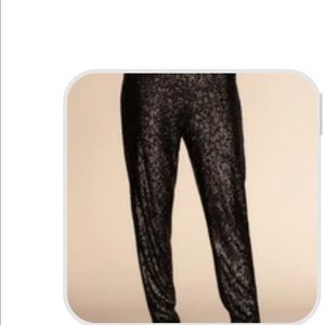 Trina Turk black sequin pants size large, new with tags